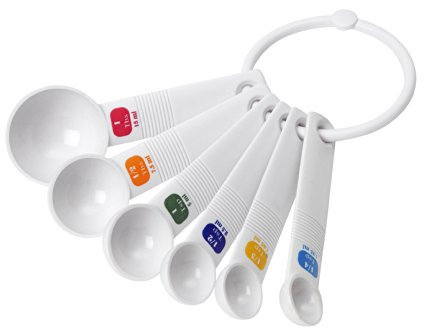 Dexam Dots Measuring Spoons Set, White