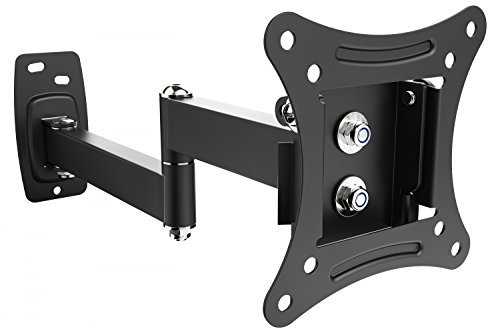 RICOO Supporto monitor muro S1211 Girevole Inclinabile Schermo PC 13-29 (33-74 cm) Staffa TV universale Televisore LED/LCD/Curvo VESA 100 x 100