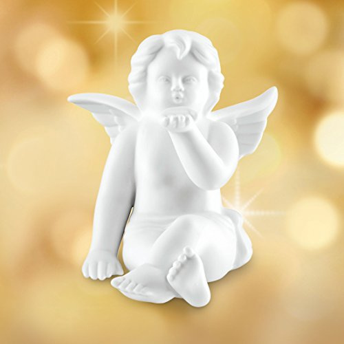 Bavaria Porzellan-Engel HANDKUSS - (P-4001) - FIGURINE - weiß - Engel - Hochzeit