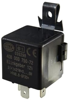 HELLA 4DB 003 750-721 Blinkgeber - 12V - 3-polig - Anbau - elektronisch - mit Halter