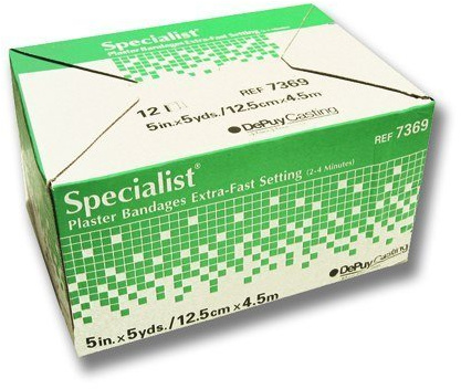 BSN 7363 3 in. x 3 yard Extra-Fast-Setting Green Label Specialist Plaster Bandages, 12 per Box