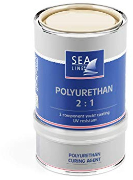 SEA-LINE Premium Polyurethan Lack | 2K Yachtlack & Bootslack Topcoat | Hochglanz, Kratzfest & UV-Beständig | Für GFK, Stahl, Alu & Holz | Überwasser Deckanstrich