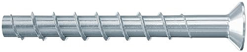 fischer UltraCut FBS II 8x80 30/15 Senkkopf, leistungsstarke Betonschraube für den Innenbereich, zur sicheren Befestigung in Beton & Mauerwerk, galvanisch verzinkt, 50 Stk.