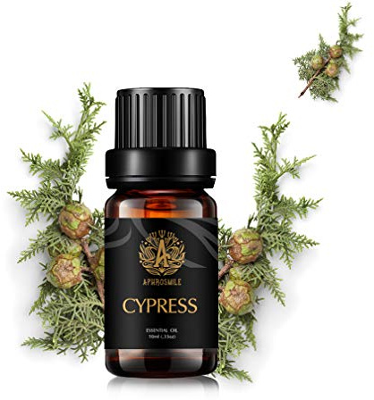 Cypress Aromatherapy Essential Oil, 100% Pure Cypress Scent Essential Oil for Diffusers, Humidifier, Therapeutic Grade Aromatherapy Cypress Scent Essential Oil Fragrance for Massage Home 0.33oz-10ml