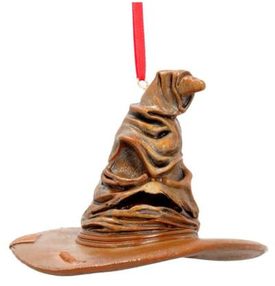 Nemesis Now Offizielles Lizenzprodukt Harry Potter Sorting Hat Festlich Hängende Dekorative Ornament, Geburtstag , Braun, 9 cm, B5616T1, One Size