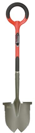 VENTEO - Pelle Ronde Rootslayer Dentée Acier Carbone Renforcé | Coupe Racines Épaisses Pénétration Sols Durs | Outil Jardinage Puissant Creusage Terre Compacte et Travaux Intensifs Jardin