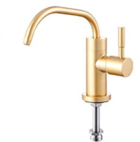 Water Filter Tap for Kitchen Reverse Osmosis Water Tap with 360 Rotation Drinking Water Tap with Push Lever,Golden C