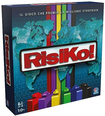 Editrice Giochi, Risiko, Giochi in Scatola, Risiko Classico Edizione 2023, Giochi di Società e Strategia per Famiglia e Amici, Giochi da Tavolo per Adulti e Bambini, da 3 a 6 Giocatori, 10+ Anni