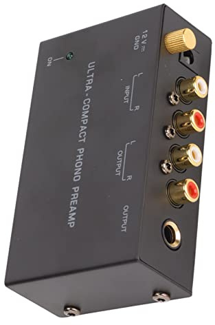 Phonographen-Vorverstärker Plattenspieler-Verstärker Metall Pp400 Phono-Plattenspieler-Vorverstärker Stereo-Cinch-Eingang Cinch-Ausgang Plattenspieler-Verstärker mit Unabhängiger