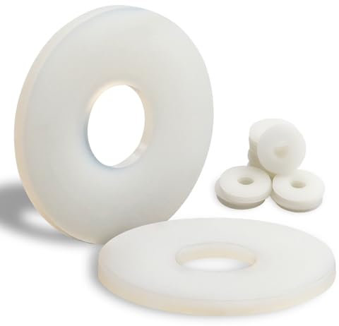 Mbsomnus 30 Arandelas de Plástico M8-24 mm, de Nailon para Carrocería, Máquinas de Aparatos Eléctricos, Fontaneros - M3, M4, M5, M6, M8, M10, M12, M20