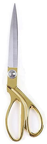 ZzzaNa jd Bastelschere, 1 Stück, professionelle Nähschere, 26,7 cm Länge, for Selberschneiden von Kleidung, Stoff, Haushalt, Edelstahlschere, 3 Farben Schere (Color : Gold)