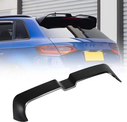 XTZYGLFD Becquet Arrière pour Audi A3 S3 RS3 8V Sportback 2013-2020, Becquet en Matériau ABS Aileron Arrière de Voiture Becquet de Toit Lèvre D'aile Arrière Réglage de Voiture