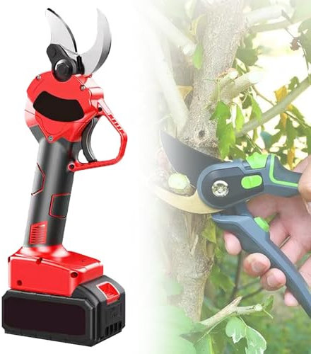 Cesoie elettriche da potatura a batteria, tagliabordi per giardinaggio, diametro di taglio massimo 30 mm 1,2, taglierina per rami di alberi, batteria al litio da 21 V,1 Battery