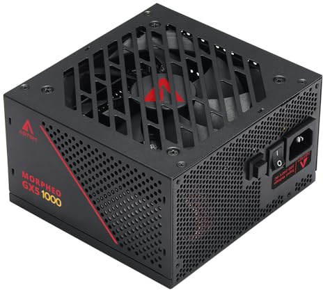 Abysm MORPHEO GX5 Fuente de Alimentación 1000W ATX 3.1 | 80 Plus Platinum, Full Modular, PCIe 5.1, PSU Gaming para PC RTX 4000 / 5000, Ventilador FDB Silencioso
