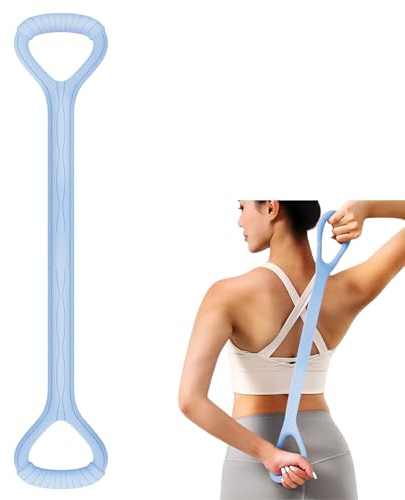 Adorila Widerstandsband, Figur 8, für Männer und Frauen, Fitness, tragbare elastische Seile für Yoga, Pilates (4,5 kg, Blau)