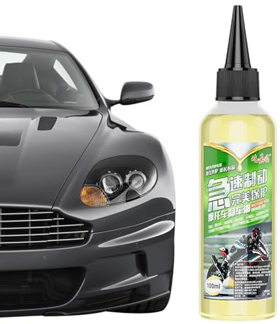 Zuasdvnk Dot 4 Bremsflüssigkeit,Dot 3 Bremsflüssigkeit,100 ml Bremsflüssigkeit auf Mineralölbasis - Kfz-Bremsflüssigkeit, Motorrad-Bremsöl für heiße Autos, Dreiradautos, starke Kälte und Elektroautos