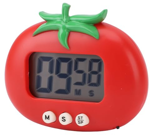 Digital Timer for Kids Tomato Kitchen Timer with Magnetic Backing Stand Countdown Timer for Exercise Study Cooking Classroom Oven