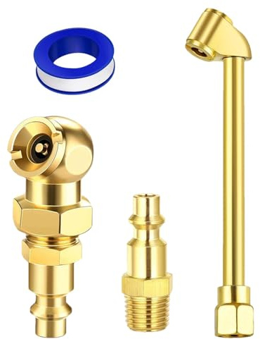 Portabrocas neumáticas para neumáticos, kit de mandril neumático | Conector de manguera de aire para neumáticos robustos, accesorios de mandril de aire - Accesorios de compresor de mandril de inflador