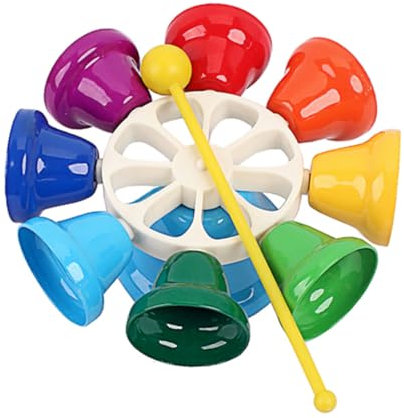 Toyvian Handglocken-set 8-ton-musikglocken Für Jungen Und Mädchen Pädagogisches Lehrmittel -handglocke Für Den Kindergarten