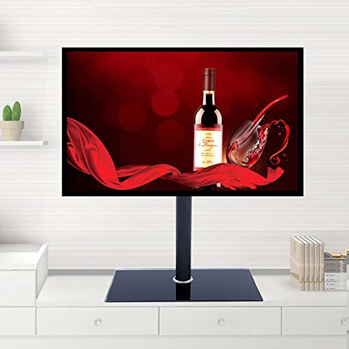 Soporte de TV de sobremesa para Montaje en Pared, Soporte Universal con Base de Vidrio Templado, Compatible con televisores de 12 a 22 Pulgadas, soporta hasta 20 kg, VESA máx. 100 x 100 mm