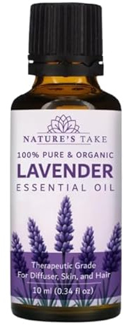 Pure Lavender Essential Oil 10ml, 50ml, 100ml – 100% Natural Aromatherapy Oil, Therapeutic Grade, Organic, Vegan & Cruelty-Free – Relaxation, Sleep & Skin Care (10mL, Lavender)