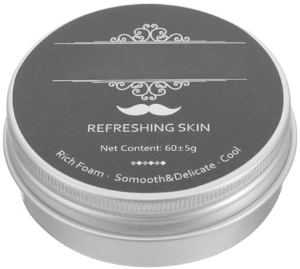 JHKNNK Jabón de Afeitar para Hombres Menta Tamaño Pequeño Portátil Espuma para Afeitado en Húmedo Adecuado para Viajes y Cuidado Facial Masculino