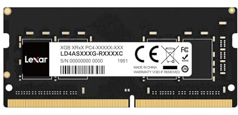 Lexar SODIMM 16GB DDR4 RAM 3200 MHz, 260-Pin DDR4 SODIMM Laptop Memory Ram, High-Performance SO-DIMM Memory Module Upgrade, Laptop/Notebook Computer Memory, CL22-22-22-52 1.2V