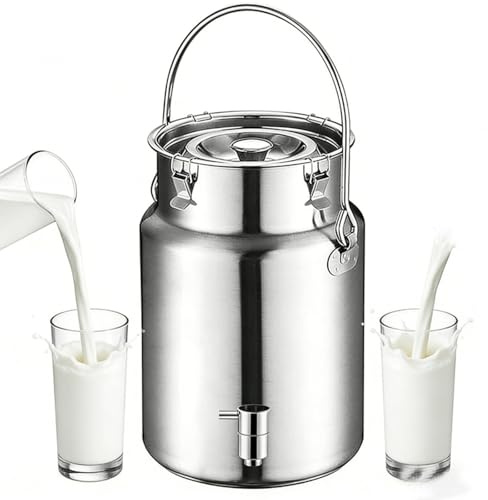 aliooila contenitore olio acciaio con rubinetto taniche di latta per olio da contenitore per latte in acciaio inox per cucina e uso domestico,A-3Liters
