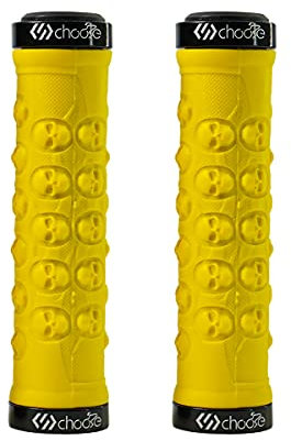 Chooee Amarillo BMX MTB Cycle Bicicleta de Montaña Mango de la Barra de Goma Extremo Grip