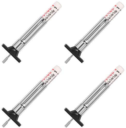 Tire Tread Depth Gauge, Tread Depth Gauge, Tire Gauges, Color Coded Tire Depth Gauge, Tire Tread Gauge, Tire Tread Depth Accurate Measurement Tools by PROND (White Type - 4PCS)