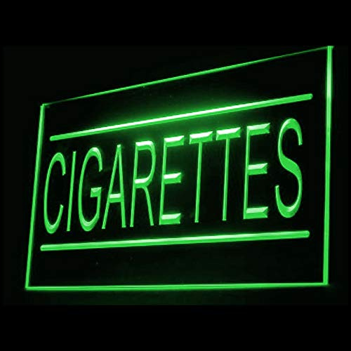 200047 Cigarette Cigar Smoking Smoker Lighter Display LED Light Neon Sign