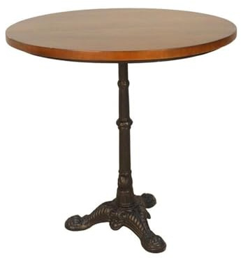 Carolina Classic Velio Mango Wood Table Top Bistro Table in Chestnut and Black