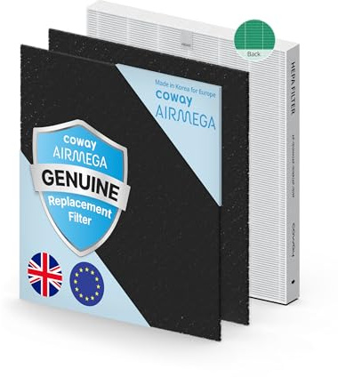 COWAY Replacement Filter for AP-1512HH Mighty, AP-1512HHS and AP-1518R Airmega200M air purifiers, Genuine Filter, GreenHEPA Designed for Europe, Made in Korea