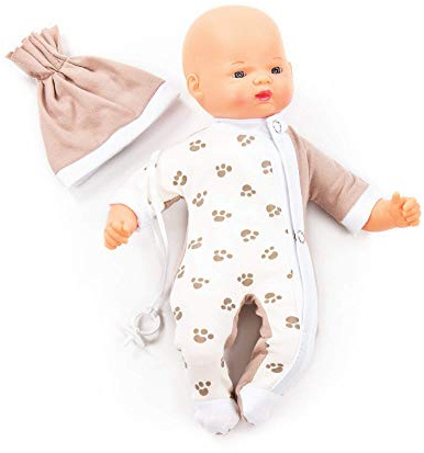 Puppe Weichkörper Babypuppe 28 cm Little Sweety mit Schnuller Kinder Spielzeug +3J