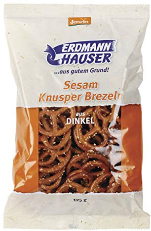ErdmannHauser - demeter Dinkel-Knusperbrezeln - 125 g - 12er Pack