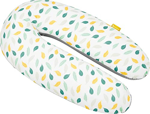 Badabulle Coussin d'allaitement Evolutif Plumes, Polyester pour Corps,Dos,Grossesse,Jambes