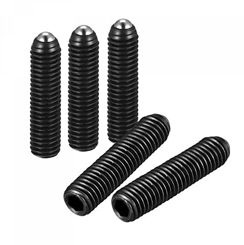 sourcing map Gewindestifte mit Kugelspitze, M8 x 35 mm, Hartstahl, metrische Feder, Innensechskant, 10 Stück