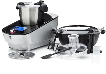 MasterPRO BY CARLO CRACCO - Robot da cucina 1000W 3.5L - 12 programmi - LED Touch Control - Multifunzione con accessori completi - Funzione vapore inclusa