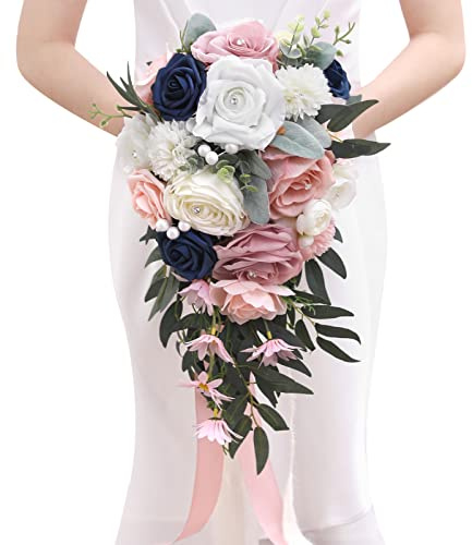 Serwalin Bouquet da sposa Rosa Blu