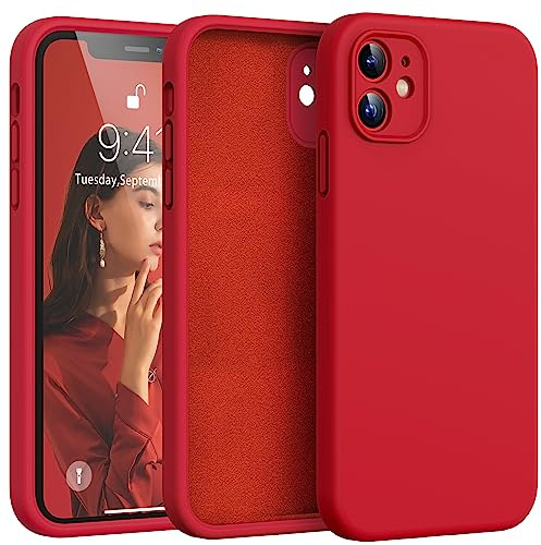 HATOSHI für iPhone 11 Hülle, Silikon Anti-Rutsch Kratzfestes Stoßfest Handyhülle für iPhone 11 Schutzhüll, Rot