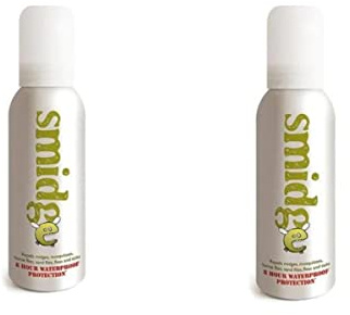 BushWear Smidge Midge Repellent Spray – 2 x 75ml Pump Bundle | 8-Hour DEET-Free Insect Protection with Picaridin | Safe for Kids, Water-Resistant & Non-Sticky