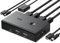 UGREEN HDMI KVM Switch 2 PC 1 Monitor Support 4K@60Hz, 4 Port USB KVM Switches for 2 Computers Share Keyboard/Mouse/Hard Drives/Printer and 1 Monitor, KVM Switcher with 2 USB Cables and 2 HDMI Cable