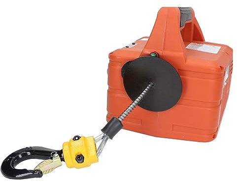 Electric Winch, Portable Heavy Duty Power Electric Winch Crane with Remote Control 500KG Capacity 7.6M Maximum Lifting Height 1500W (UK Plug 220V)