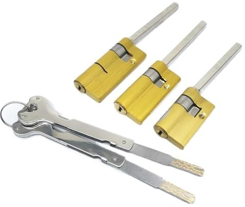 SchließZylinder 1 Stück Special Lock Core for den automatischen Fingerabdruck-Schließzylinder, mit Schwanz, C-Klasse-Kern, 2Keys, Anti-Diebstahltür-Notsperrkern Zylinderschloss(35x17 flat rod)