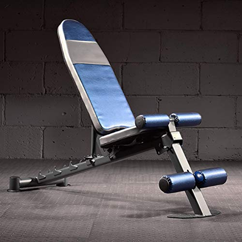 SmPinnaA Faltbarer, Verstellbarer Hantel-Fitnessstuhl, Multifunktional, Sit-Up-Bank, Gewichtheben, Training, Fitnessstuhl, Trainingsgerät, Tragbar