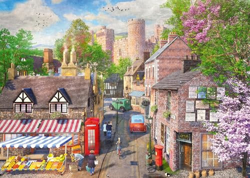 Ravensburger Down The Lane No.5 Castle Lane Puzzle 1000 Teile für Erwachsene und Kinder ab 12 Jahren