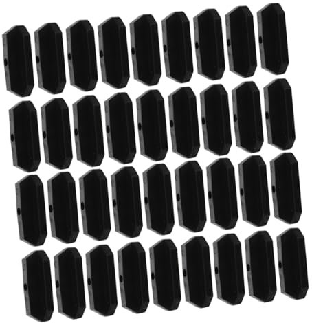 JECOMPRIS Fixations pour Composites pour Terrasse en Abs Noir, Clips de Planche Installation Facile et Écart de 5,5mm, Pack de 150 Pièces pour Sol Extérieur Sécurisé