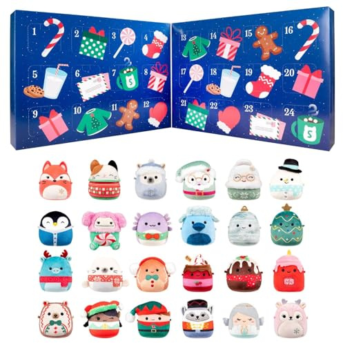 Micromallows Squishmallows Original Official 24-Day Holiday Plush Advent Calendar