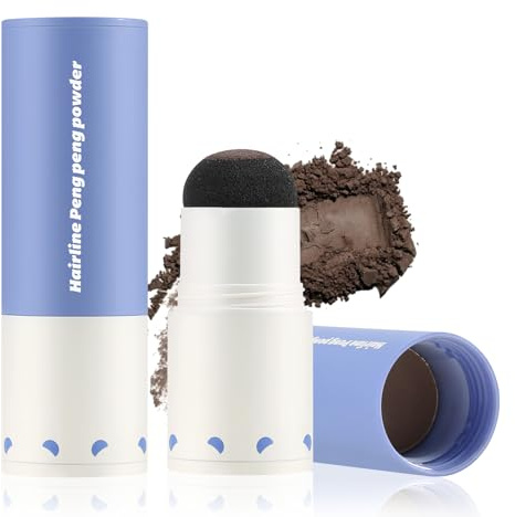 Boobeen Hairline Powder Stick, Root Touch Up and Portable Hair Powder Stick, lang anhaltender Haaransatzfüller zum Abdecken von grauem und dünner werdendem Haar