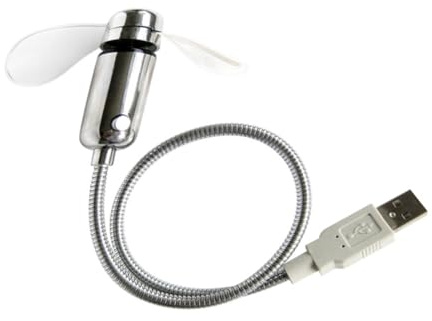 LRXIYODE Mini Ventilador USB con Reloj LED Luminoso Recargable Portátil y para Oficina Hogar y Viaje